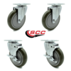 Service Caster Avantco HPCASTNB HPCASTWB Swivel Caster Replacement Set AVA-SCC-20S514-PPUB-TP2-2-TLB-2